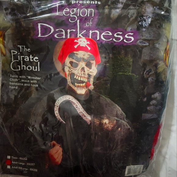 NEW- THE PIRATE GHOUL Adult Men Large Creepez Costume Cinema Secrets Halloween - Picture 2 of 9